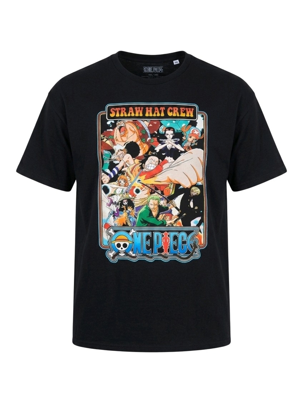 One Piece Straw Hat Crew Graphic Tee - Black